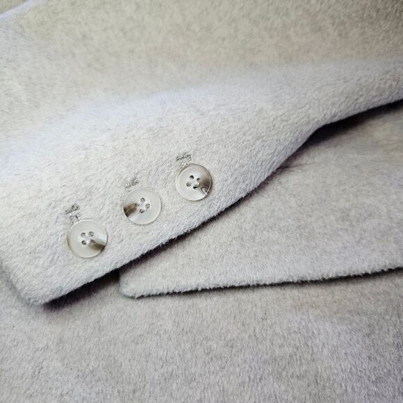 4th + Reckless Seana Boxy Long Line Oversize Menswear Inspired Trench Coat Tan M - Picture 9 of 12